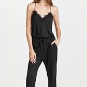 CAMI NYC Estella Jersey Jumpsuit black woman's  size Small